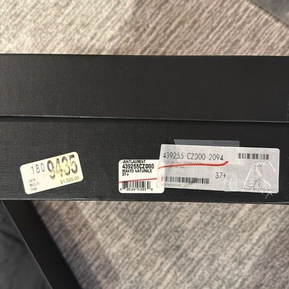 NIB Saint Laurent Pony Hair Manto Natural Platform Ankle Boot Retro Size 37/US 7 - Picture 11 of 13